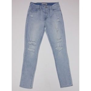 Levi's Jeans - Levi's 721 High Rise Distressed Skinny Jeans Levi's Jeans - Levi's 721 High Rise Distressed Skinny Jeans